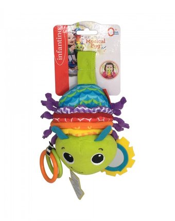 Миниатюра фотографии Подвесная игрушка infantino музыкальная игрушка гусеничка
