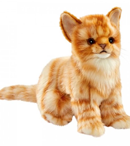 Мягкая игрушка Hansa Котенок бежевый 19 см