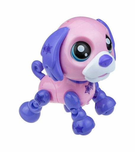 Интерактивная собака 1Toy Robo pets Озорной щенок цвет: розовый/фиолетовый