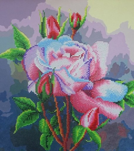 Color Kit Алмазная картина-раскраска Сиреневый аккорд