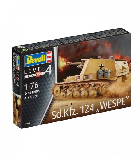 Revell Сборная модель Самоходная гаубица Sd.Kfz. 124 Wespe 1:76