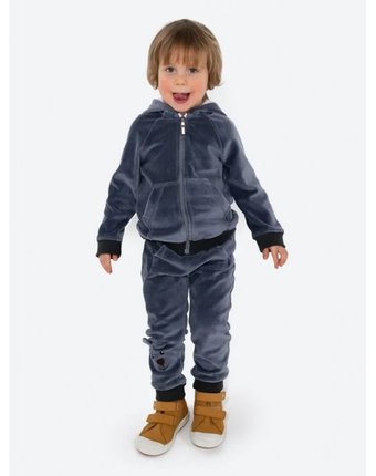 Миниатюра фотографии Babybunny костюм детский велюровый (брюки, толстовка) мишка