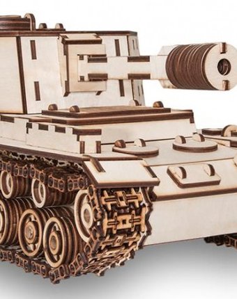 Миниатюра фотографии Eco wood art конструктор 3d ewa танк сау-212