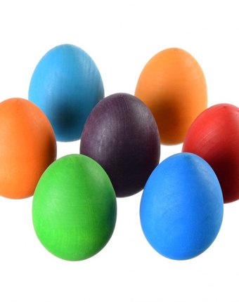 Миниатюра фотографии Развивающая игрушка букарашка радужный набор для сортировки 7 яиц