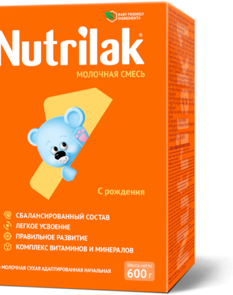 Миниатюра фотографии Молочная смесь nutrilak 1 0-6 месяцев, 600 г