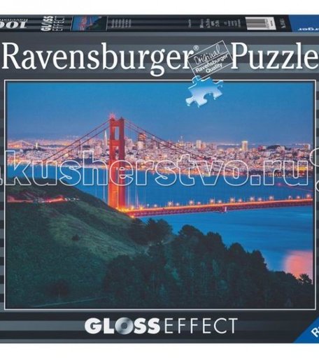 Ravensburger Пазл Сан-Франциско с глянцевым эффектом 1000 элементов