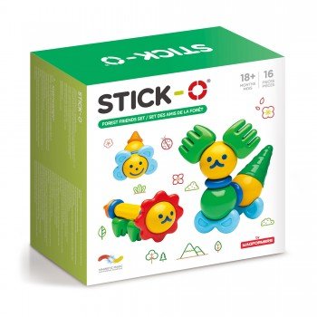 Конструктор магнитный Stick-O, 16 деталей