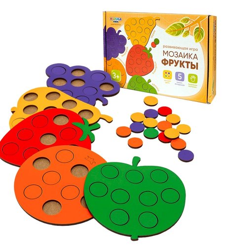 Рамка-вкладыш Raduga Kids Деревянные игрушки Фрукты