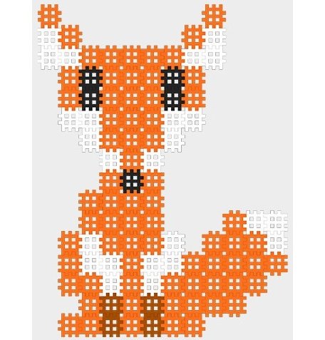 Конструктор Marioinex Вафельный микро Лиса (150 деталей)
