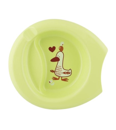 Тарелка Chicco с разделителем, с 6 месяцев