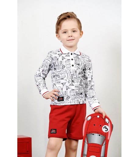 Lucky Child Лонгслив для мальчика Лемур в Париже 43-40.1