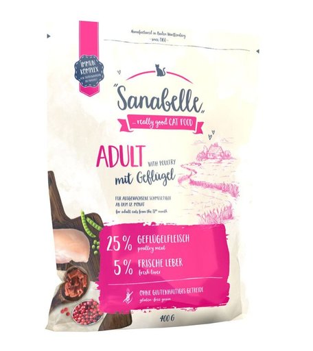Сухой корм Sanabelle Adult для взрослых кошек, 400 г