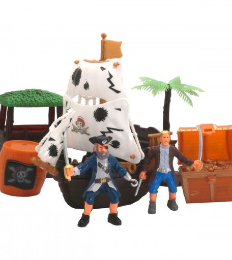 HK Industries Игровой набор Пираты, корабль со светом и звуком